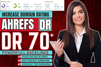 increase domain rating ahrefs DR via high authority dofollow seo backlinks