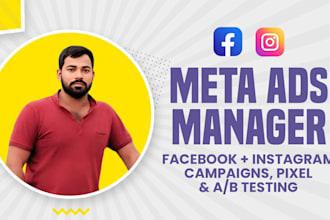manage meta ads, facebook and instagram ads manager and campaign optimization