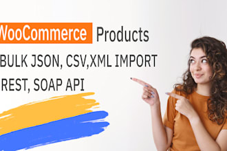 import woocommerce products and orders in bulk using json, CSV, feed, RSS, rest