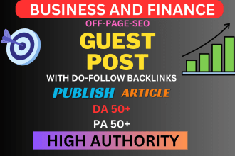do business and finance guest post on high da with dofollow backlinks