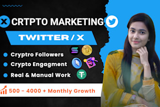 promote your nft and crypto on x twitter organic growth