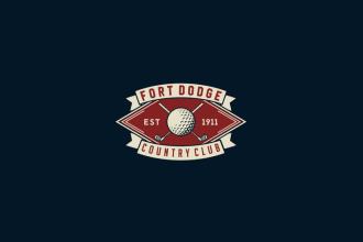 design flawlessly flexible golf logo