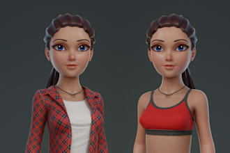 sculpt 3d stylized character 3d model cartoon character design for game film
