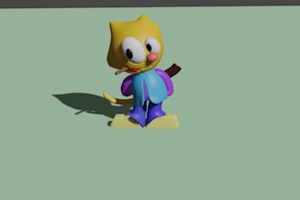 do cartoon 3d models for 3d printing in blender
