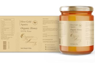 make jar labels, food labels, or honey label design