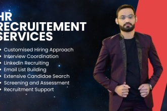 your freelance linkedin recruiter, will manage your hiring process