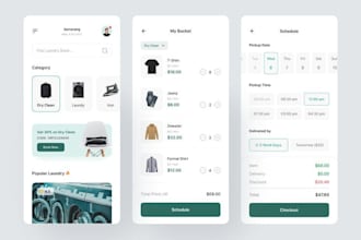 develop laundry app, dry cleaning services, on demand app, clothes warehouse app