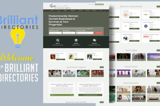 setup or design directory website, brilliant directory website hivepress website
