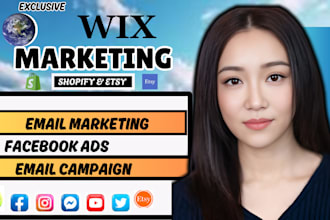 do wix marketing, klaviyo campaign, wix website promotion, shopify SEO marketing