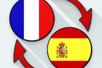 do professional french spanish website content translation