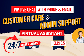 live chat, customer support, email, social media agent during USA hours
