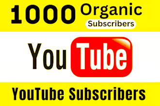 increase organic, non drop youtube subscribers grow quickly