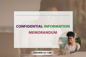 draft a formal confidential information memorandum
