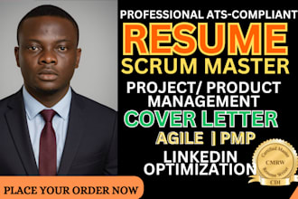 craft scrum master, project management, pmp, agile resume and cover letter