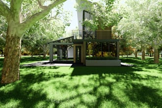 3d exterior and interior design with realistic rendering