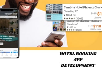 develop a hotel booking app with ai driven booking engine and advanced features