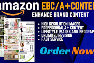 design attractive amazon enhanced brand content ebc a plus