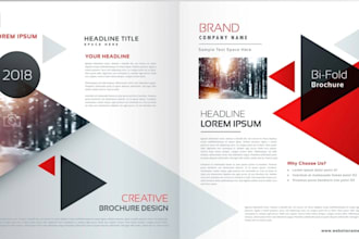 get company profile design booklet, annual report, brochure