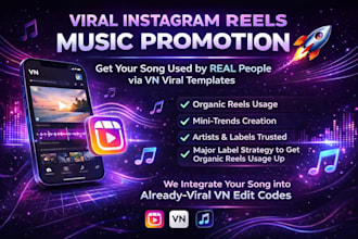 post vn template trend reels to organically promote your song