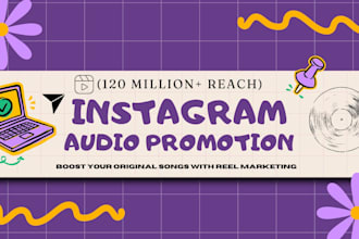 post reels on your music to promote your song on my page