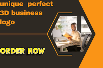 design unique perfect 3d business logo