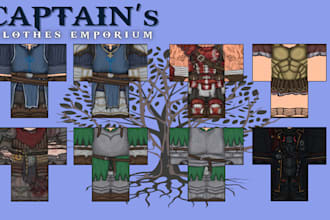 create hand drawn and shaded roblox clothing