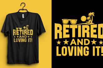 design custom unique retirement tees