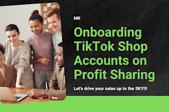 setup and manage tiktok shop, product listing, product videos for US, UK tiktok
