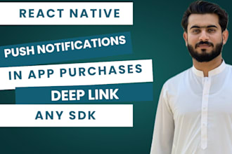 integrate sdks, subscrip, revenuecat, superwall, push, linking in react native