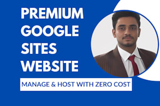 create a professional business website using google sites