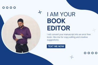 professionally copy edit and proofread your book