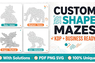 create custom shape mazes for KDP, activity books, and restaurants