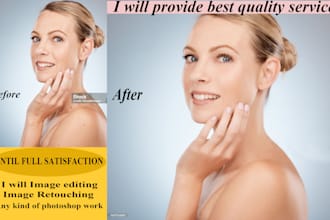 do skin retouching high end photo retouching image edit fast