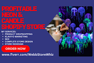 neon shopify store neon website led light neon candle dropshipping shopify store