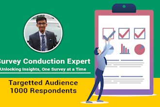 conduct your online surveys on 1000 targetted audience