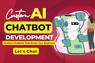 do custom ai chatbot development and integration on website