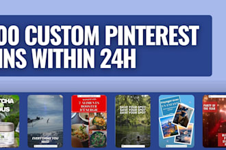 design 500 personalized pins for your pinterest