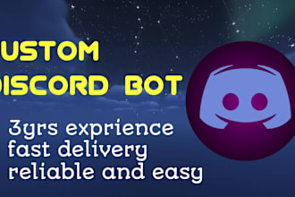 make custom discord bot with affordable price