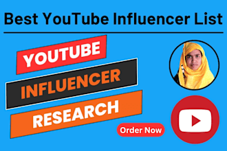 find youtube influencers email list for influencers marketing