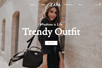 build modern shopify clothing store fashion streetwear website clothing website