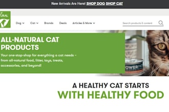 do pet shopify store food supplies cat dog products grooming pet care website