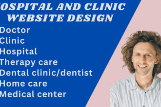 create hospital website ,clinic, doctor, homecare website development