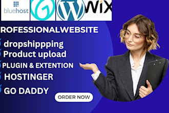 design webshop,ecommerce on hostinger,bluehost godaddy, wix, shopify,wix website
