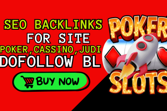 build dofollow backlinks for slots poker judi online