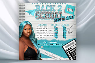 create salon flyer and any business flyer design