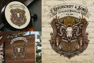 make vintage , retro , classic , hipster badge , outdoor or business logo design