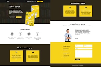 design children book website book author publisher website ebook landing page
