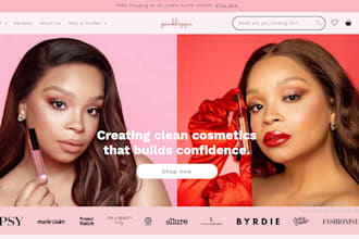 design lipstick or lip gloss shopify dropshipping store