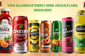 do energy drink,soda, beverage,juice,water,can,milk label