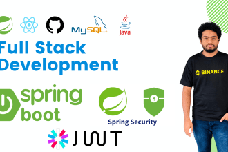 do java, spring boot backend projects with spring security and jwt, rest api